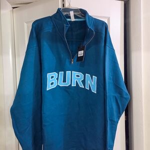 Burn Women's Teal Zip Up Top